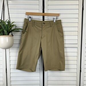 Lululemon Khaki Kahuna Commission Golf Shorts Stretch Casual Mens Size 32‎